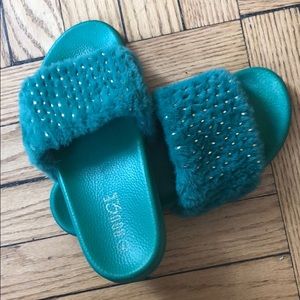 Green Fur Slides